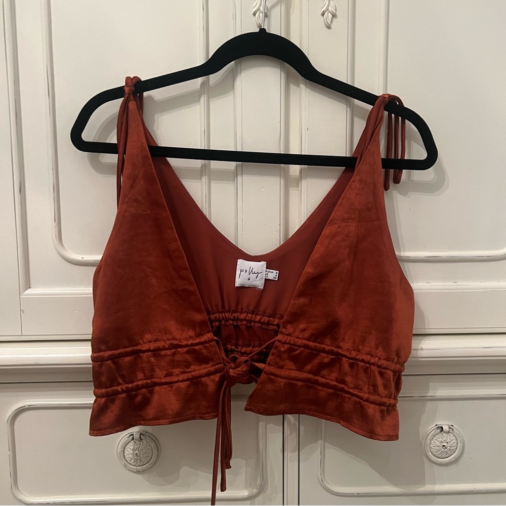 PRINCESS POLLY BURNT ORANGE TOP